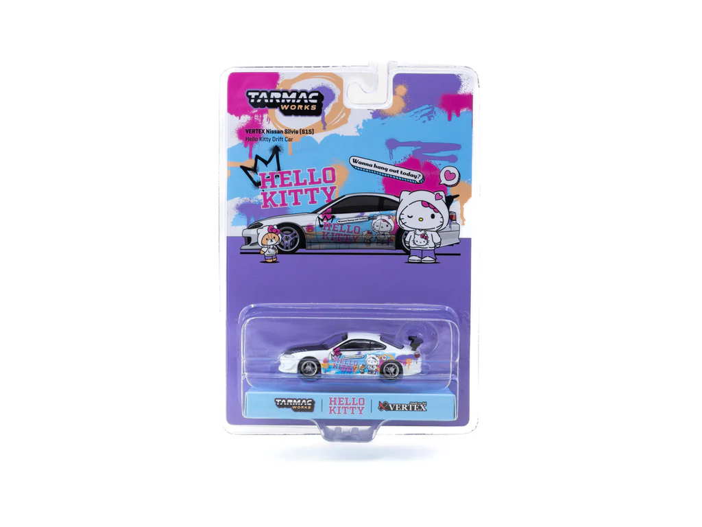 Tarmac Works 1:64 Vertex Nissan Silvia S15 Hello Kitty Special T64G-023-HK2