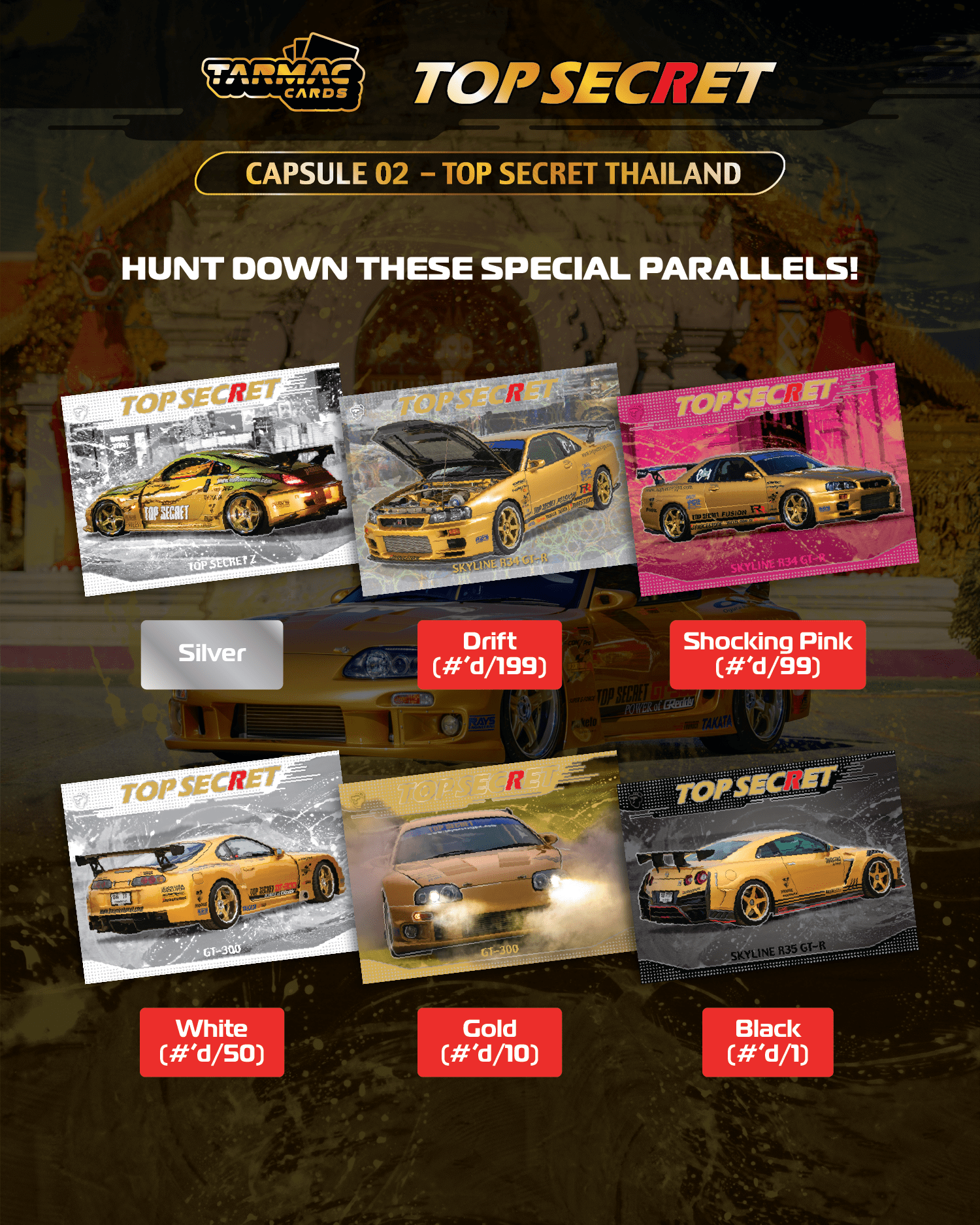 TARMAC CARDS -Top Secret Capsule 02 - Top Secret Thailand- Pre-Order