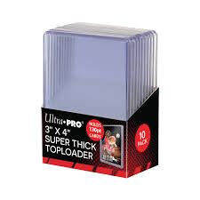 Ultra PRO 3" x 4" Toploaders Super Thick - 130PT
