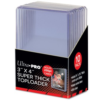 Ultra PRO 3" x 4" Toploaders Super Thick - 200PT