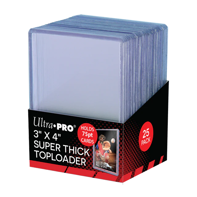 Ultra PRO 3" x 4" Toploaders Super Thick - 75PT