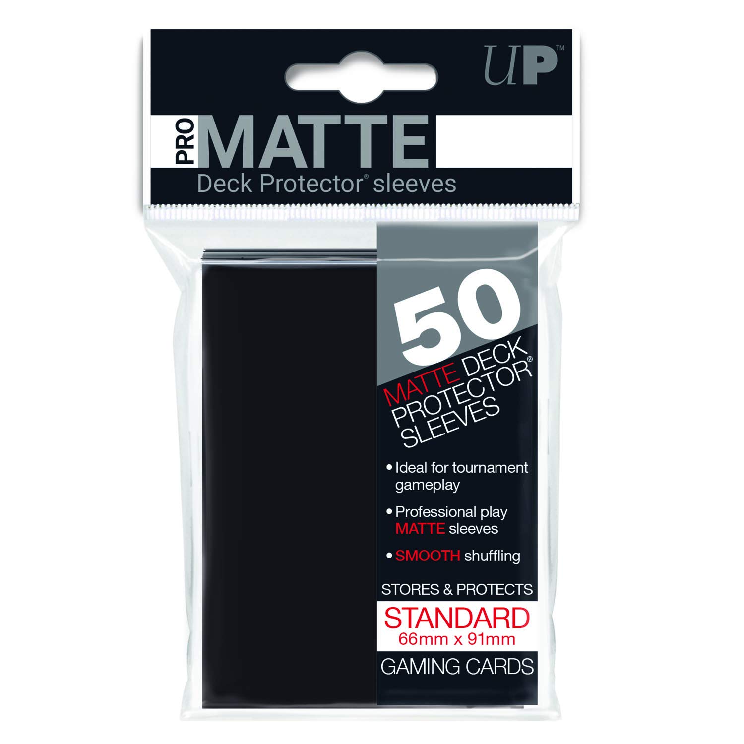 Ultra Pro - Standard Sleeves - Matte Black (50 ct.)