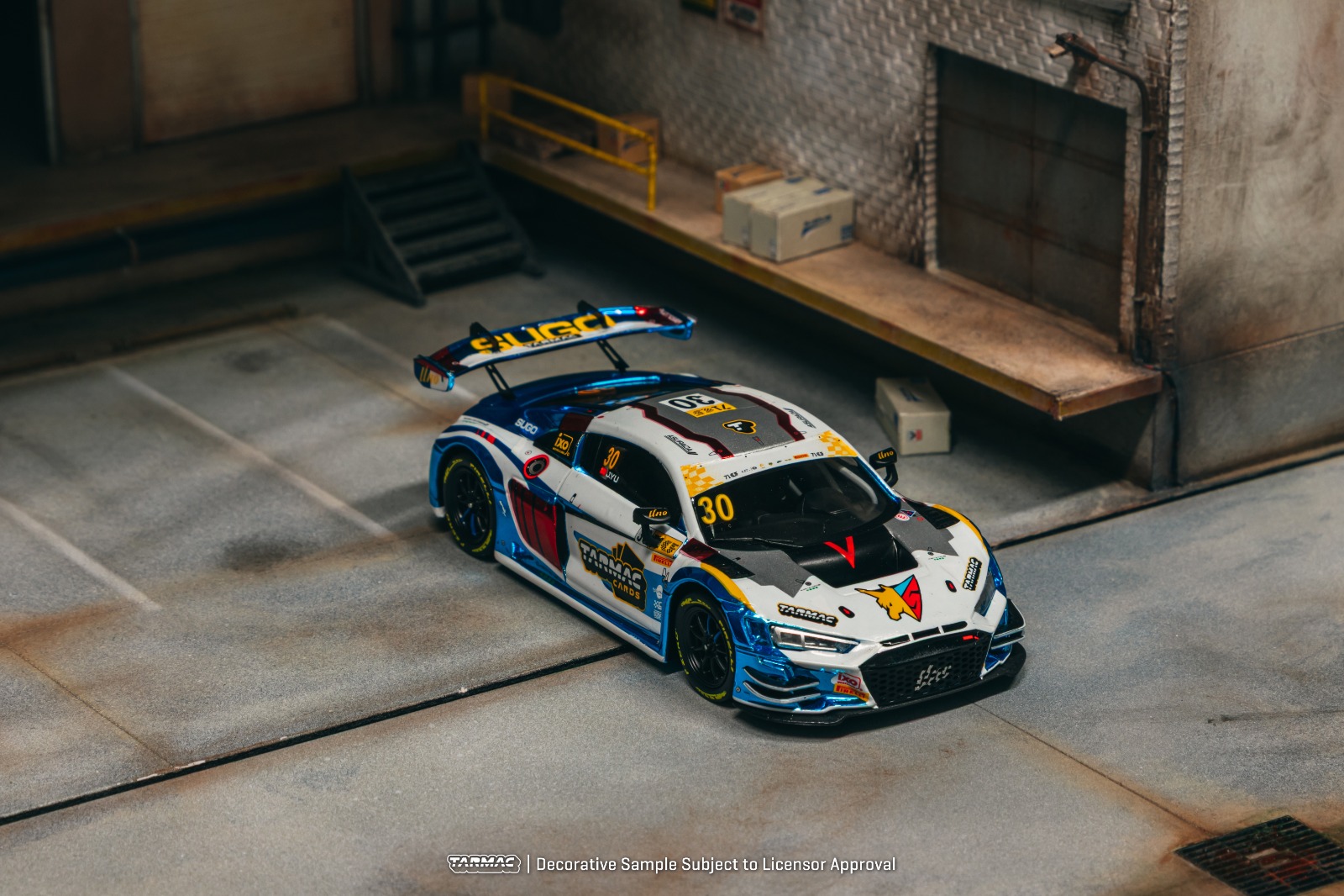 Tarmac Works 1/43 Audi R8 LMS GT3 evo II Macau GT Cup - FIA GT World Cup 2024 HOBBY43 【Future GPX Cyber Formula Edition- James Yu】