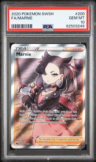 [PSA 10]2020 POKEMON SWORD & SHIELD #200 FA/MARNIE