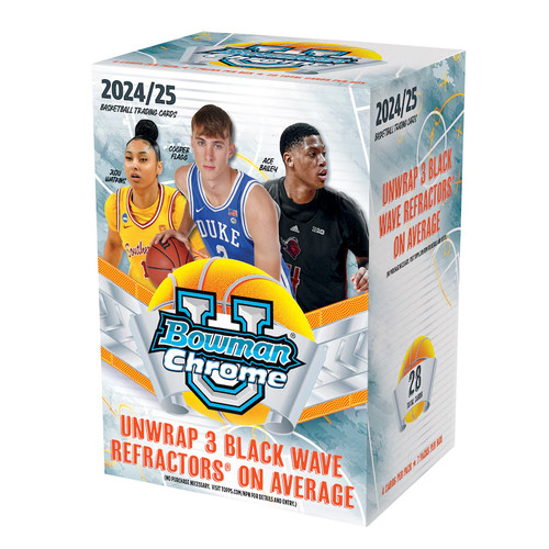 2024-25 Topps Bowman Chrome University Basketball Blaster Box