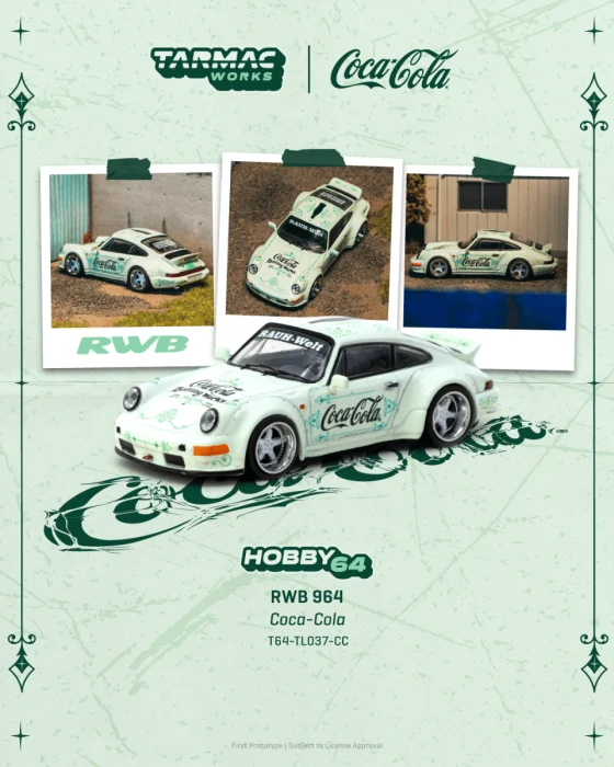 Tarmac Works 1/64 RWB 964 Coca-Cola Hobby 64 (pre-order)