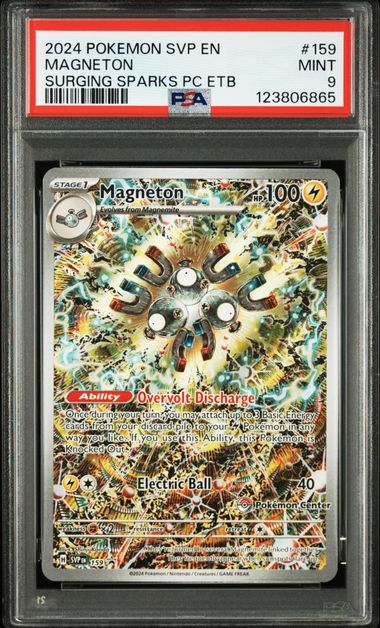 [PSA 9] 2024 POKEMON SVP EN-SV BLACK STAR PROMO #159 MAGNETON SURGING SPARKS ETB