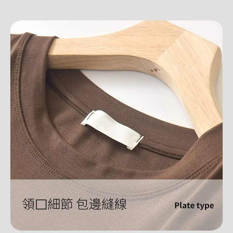 氣質百搭時尚修身圓領設計感洋氣短袖T恤