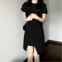 黑色洋裝/短版
