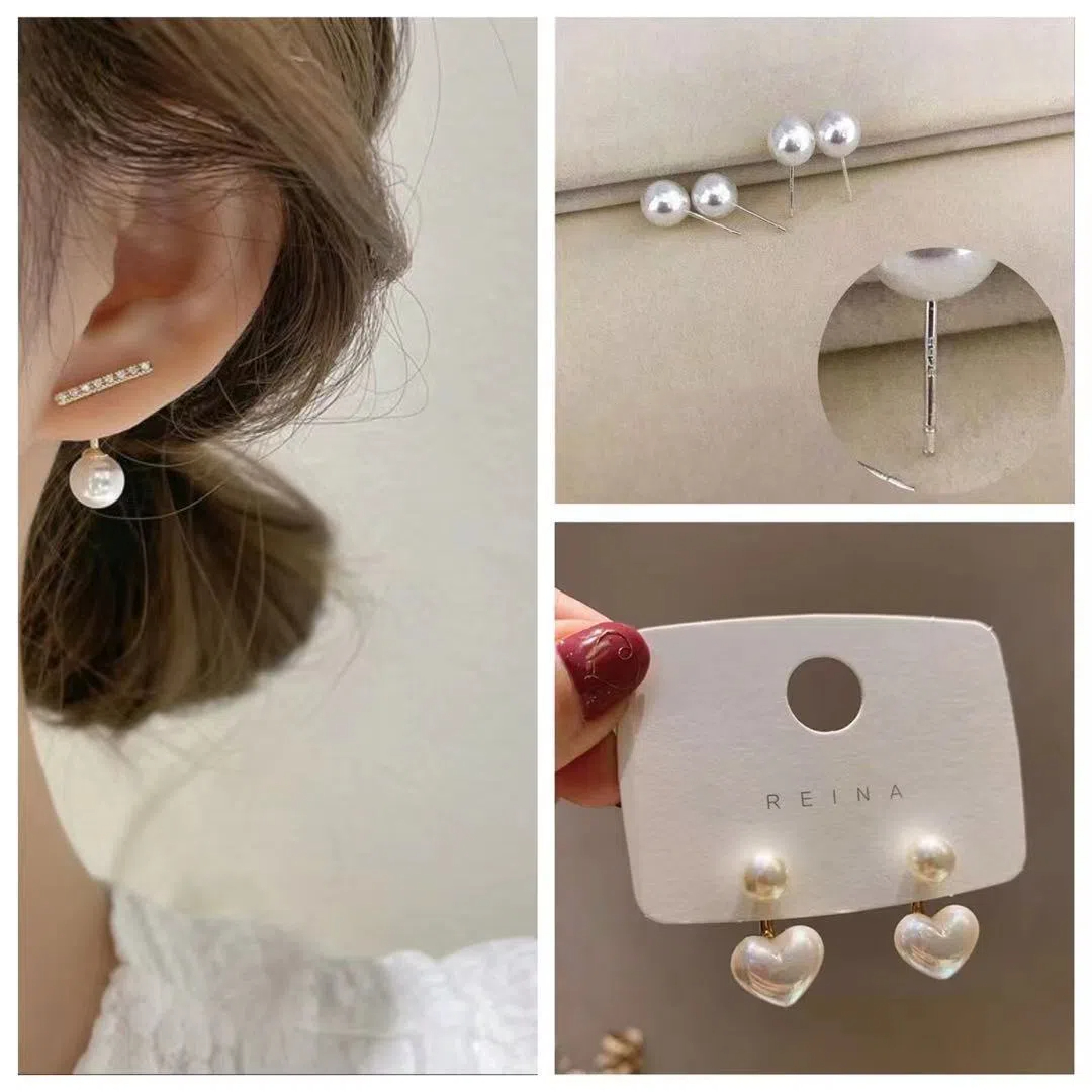 小眾設計感珍珠高級感精緻氣質耳環耳飾
