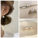 一字珍珠+CC耳釘