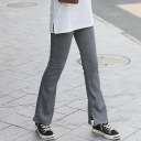 深灰(螺紋喇叭褲)