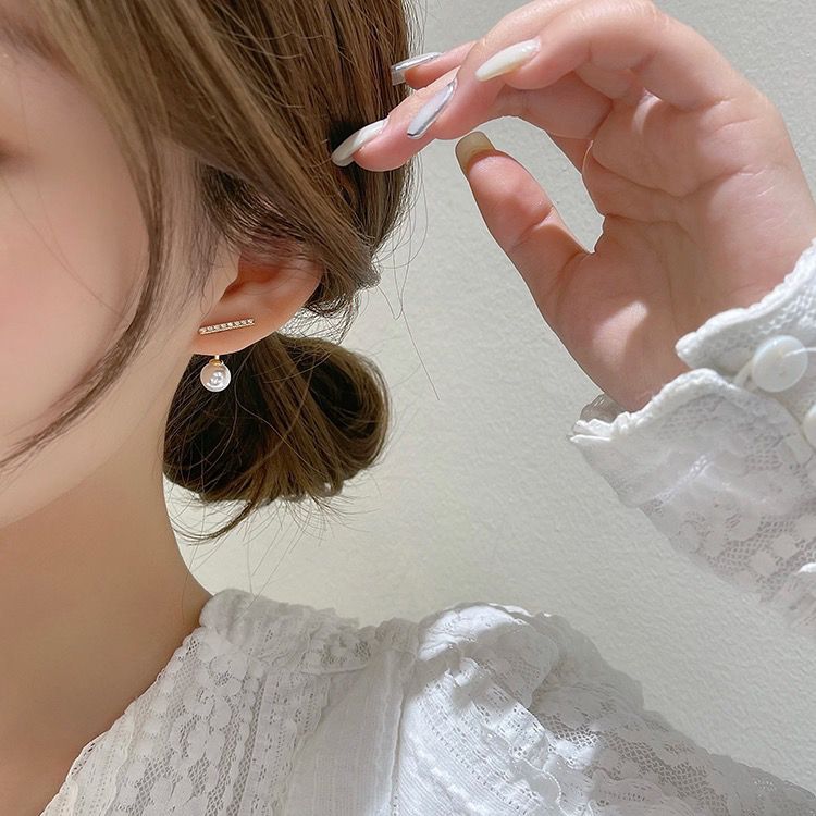 小眾設計感珍珠高級感精緻氣質耳環耳飾