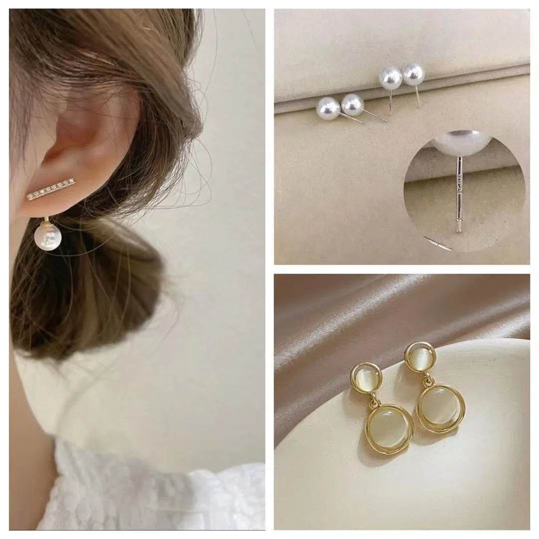 小眾設計感珍珠高級感精緻氣質耳環耳飾