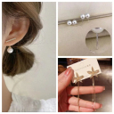 一字珍珠+滿鑽白色