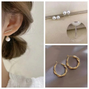 一字珍珠+麻花圈圈