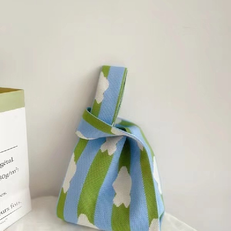 針織包女神節伴手禮手提袋女神百搭便攜手提袋