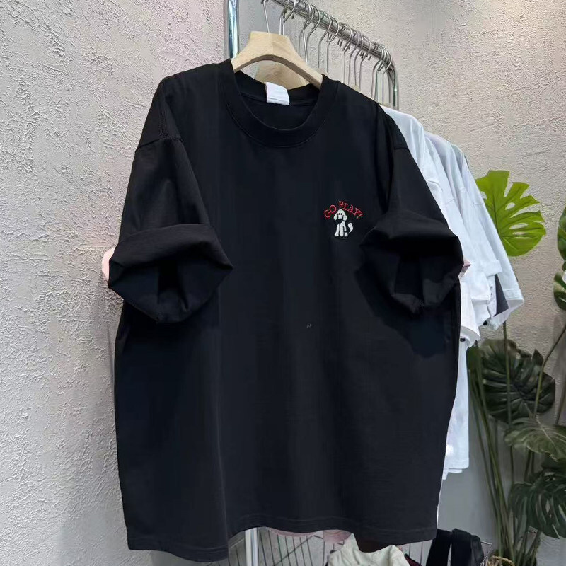 美式復古字母印花短袖上衣