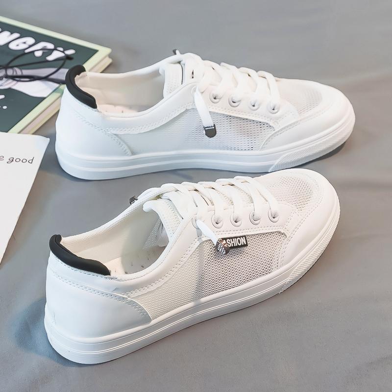 百搭皮面運動休閒平底鞋板鞋