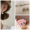 一字珍珠+藍色菱形