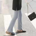 淺灰(開叉螺紋喇叭褲)