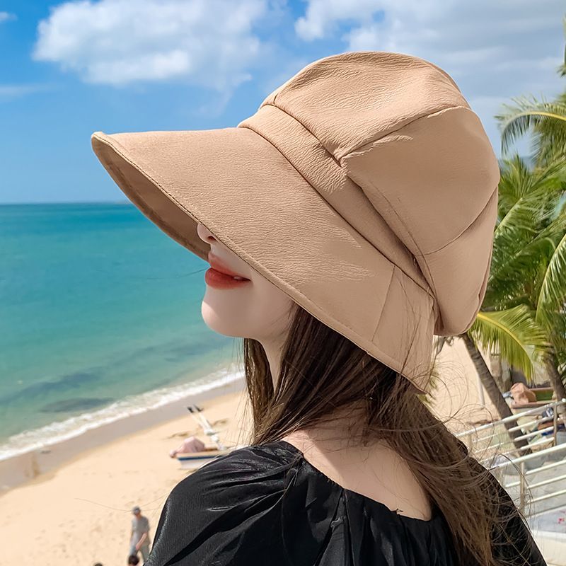 休閒百搭棉質防曬遮陽六角堆帽子