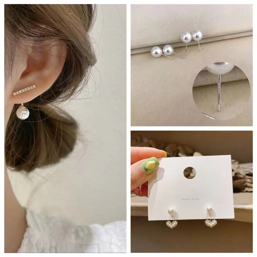 小眾設計感珍珠高級感精緻氣質耳環耳飾