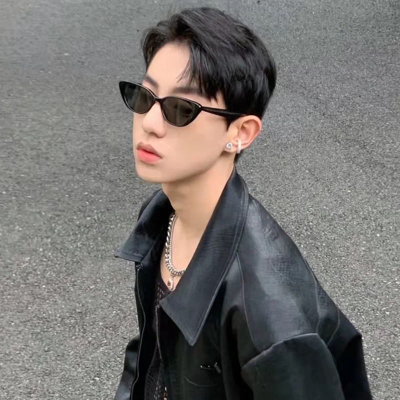 貓眼墨鏡簡約高級質感方圓臉顯瘦氣質歐美街拍遮陽太陽鏡