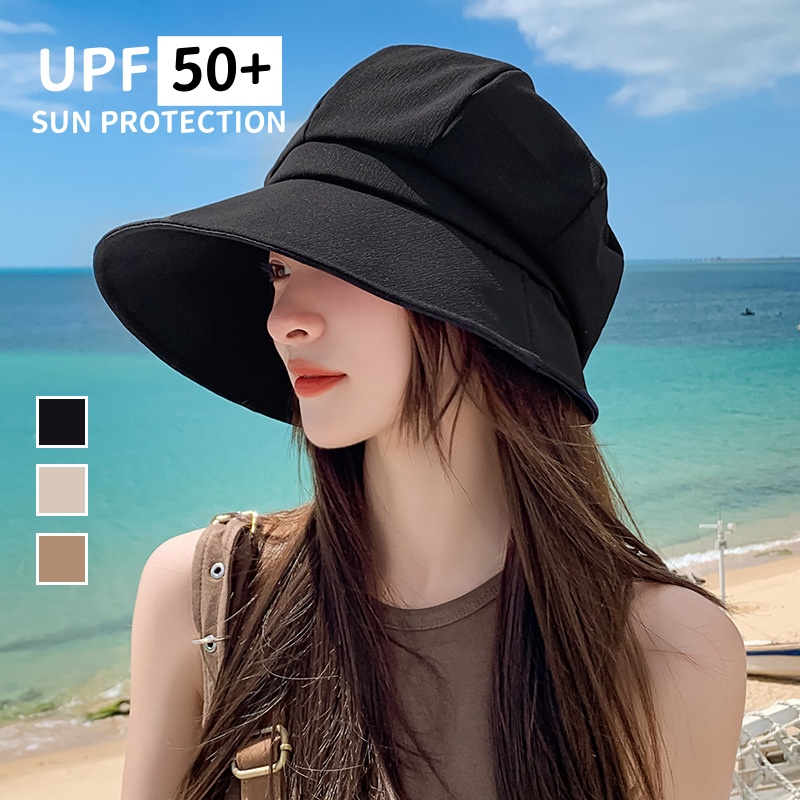 休閒百搭棉質防曬遮陽六角堆帽子