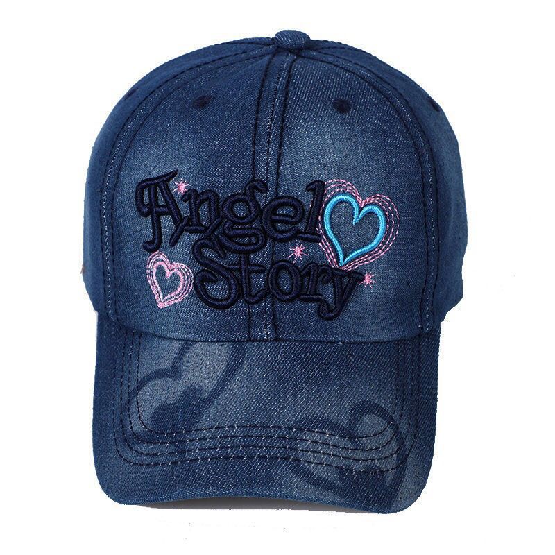 韓系牛仔帽休閒鴨舌帽遮陽帽戶外刺繡字母百搭帽