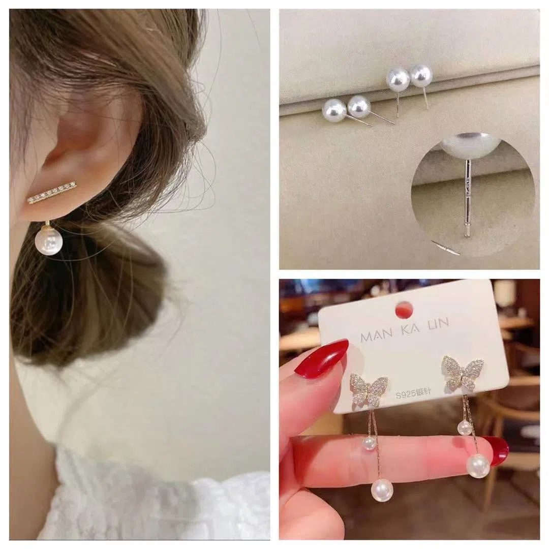 小眾設計感珍珠高級感精緻氣質耳環耳飾