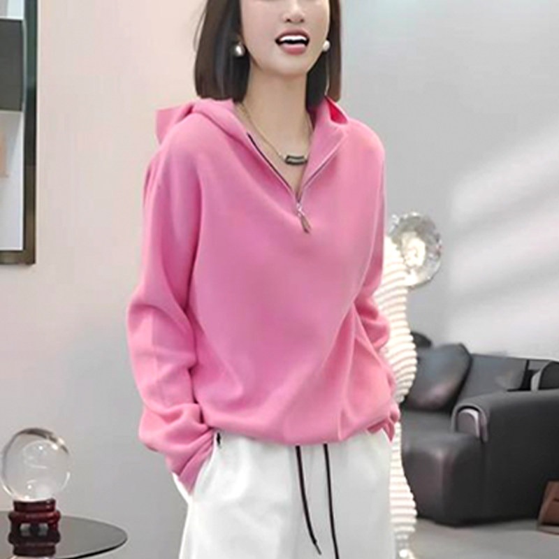 【單件/整套】時尚洋氣减齡連帽衛衣闊腿褲套裝