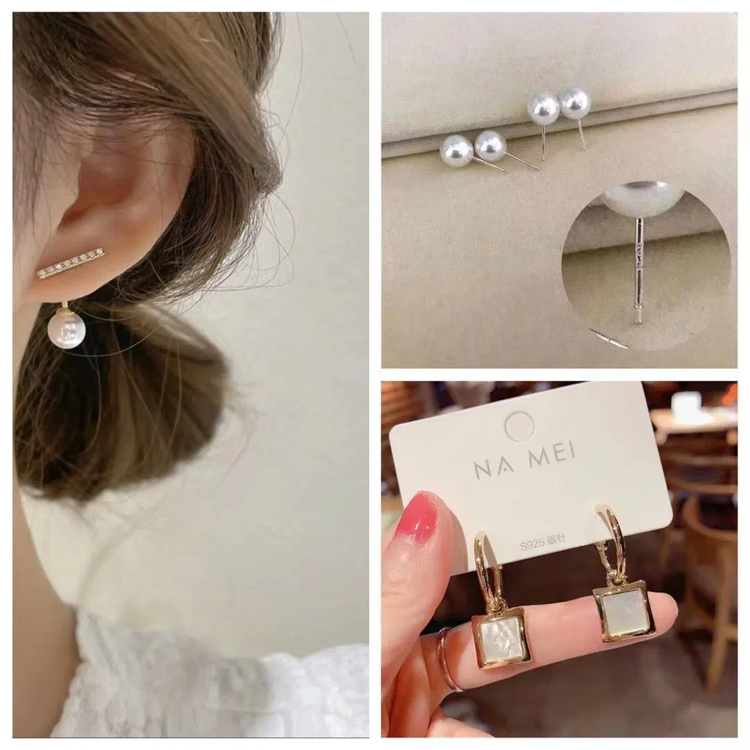 小眾設計感珍珠高級感精緻氣質耳環耳飾