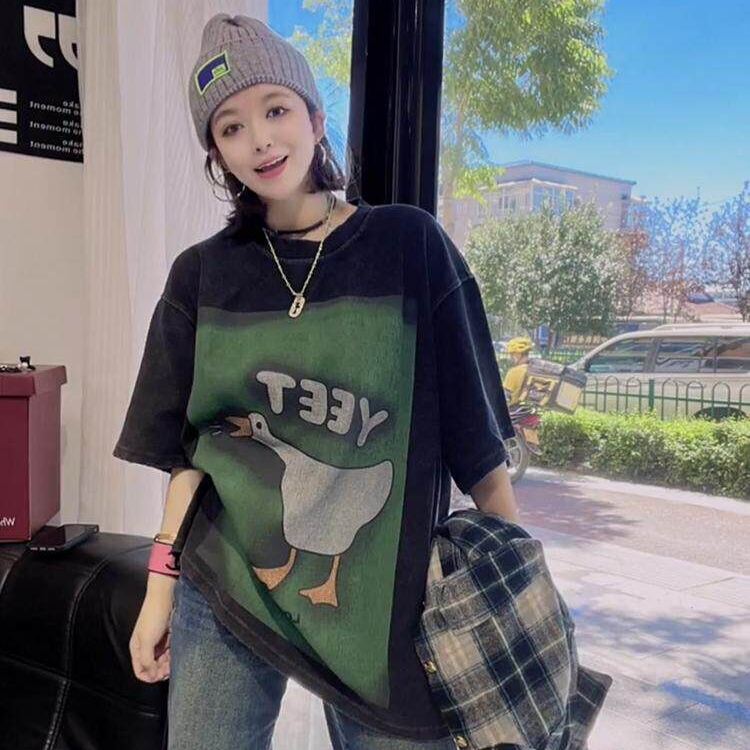 美式復古短袖上衣