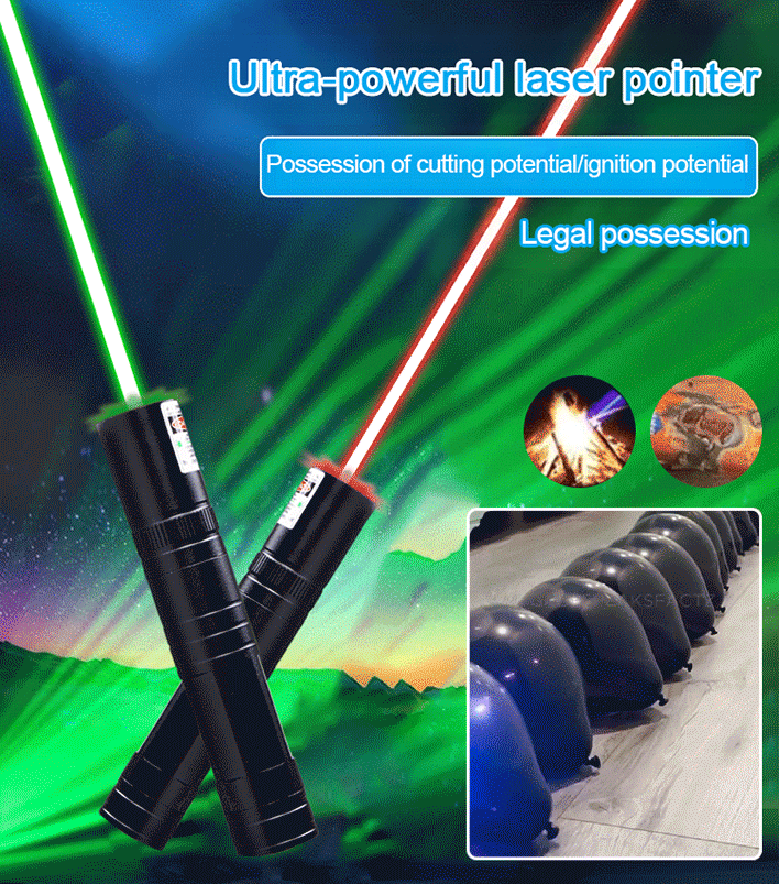 Super Powerful Laser Pointer【Cutting, Welding and Defense Functions in One, Range Up to 5000 Meters!】
