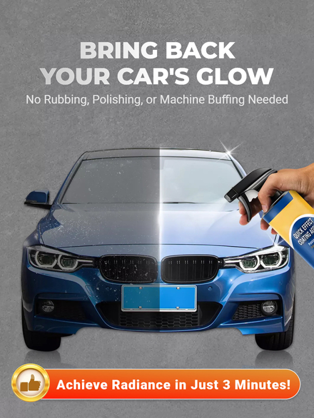 Car renovation, repair, waxing and coating spray【In 3 minutes, your car will look brand new!】