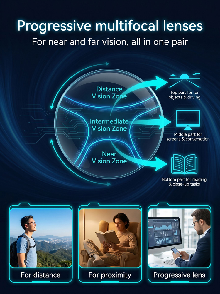 Ultra-light and comfortable anti-blue light presbyopia glasses【👓One pair of glasses is equivalent to three pairs!👓】