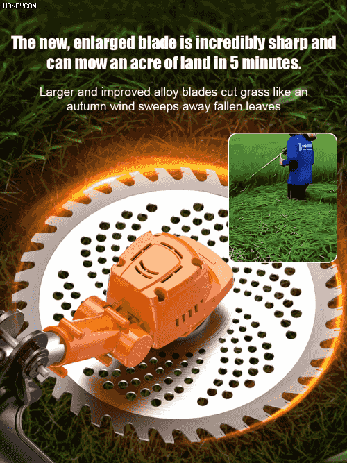 Handheld lithium-powered lawn mower