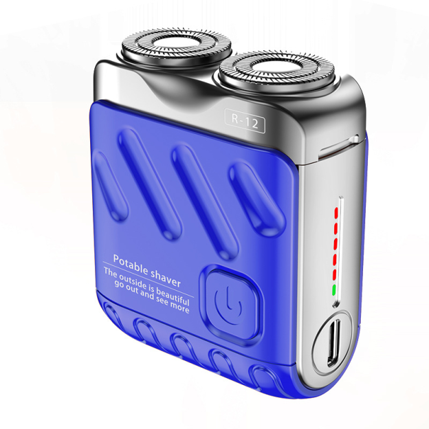 Rotary double ring electric shaver