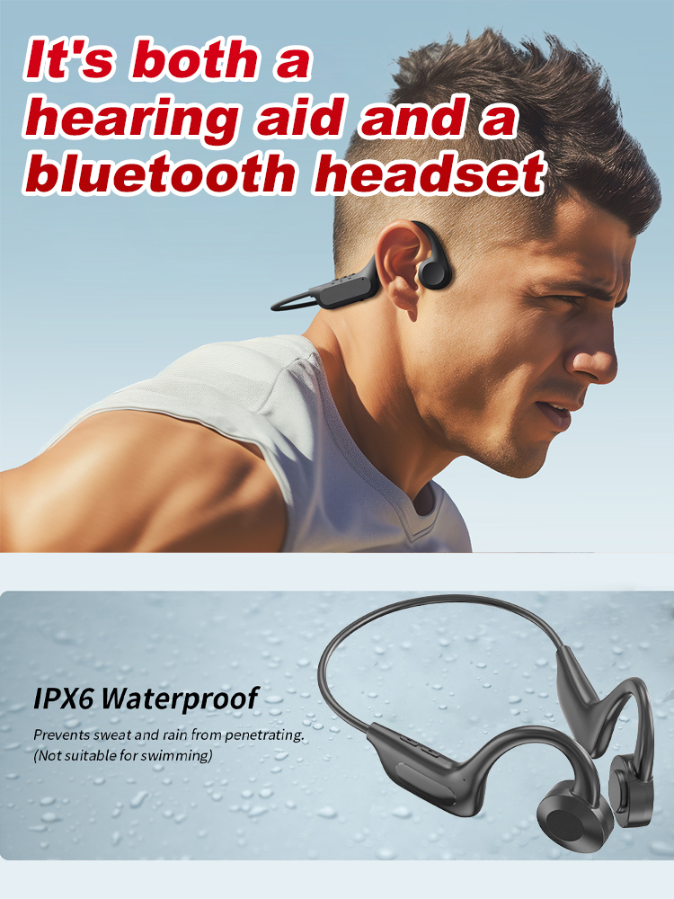 Intelligent AI audio transmission black technology hearing aid headphones