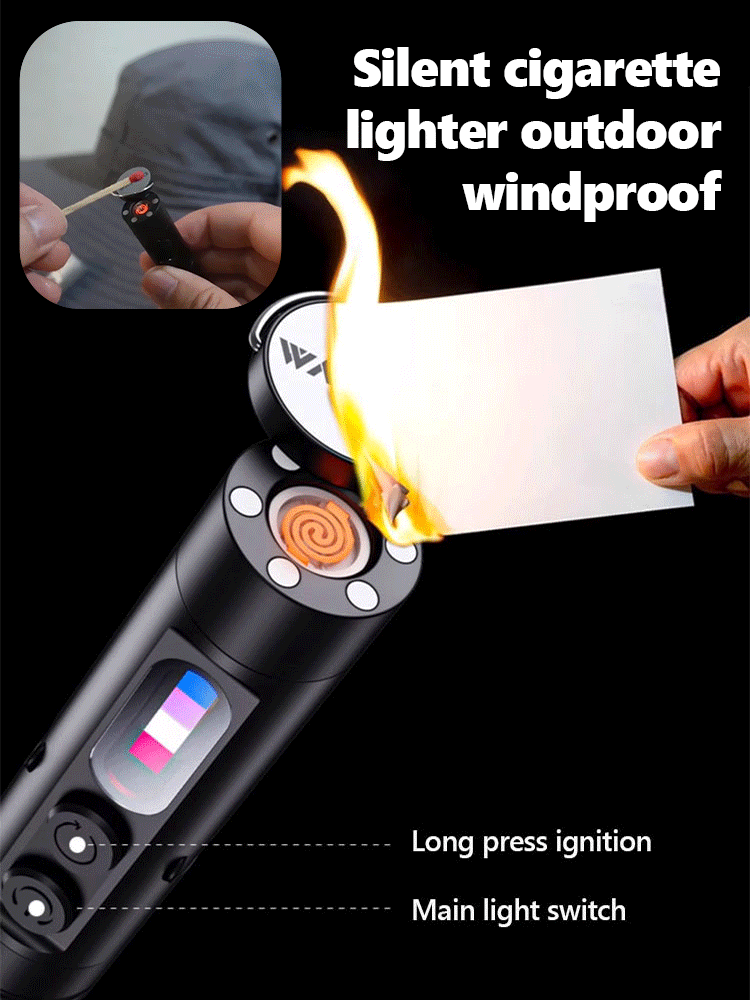 Multi-functional keychain flashlight