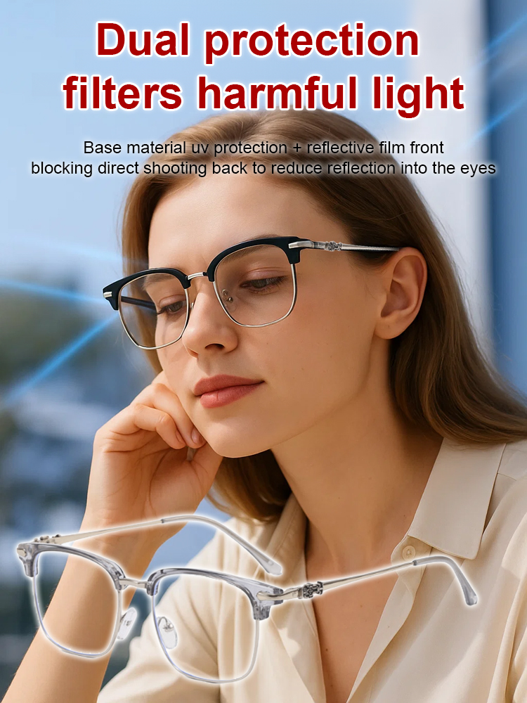 Retro fashion anti-blue light glasses【Autofocus, anti-blue light, anti-fatigue!】