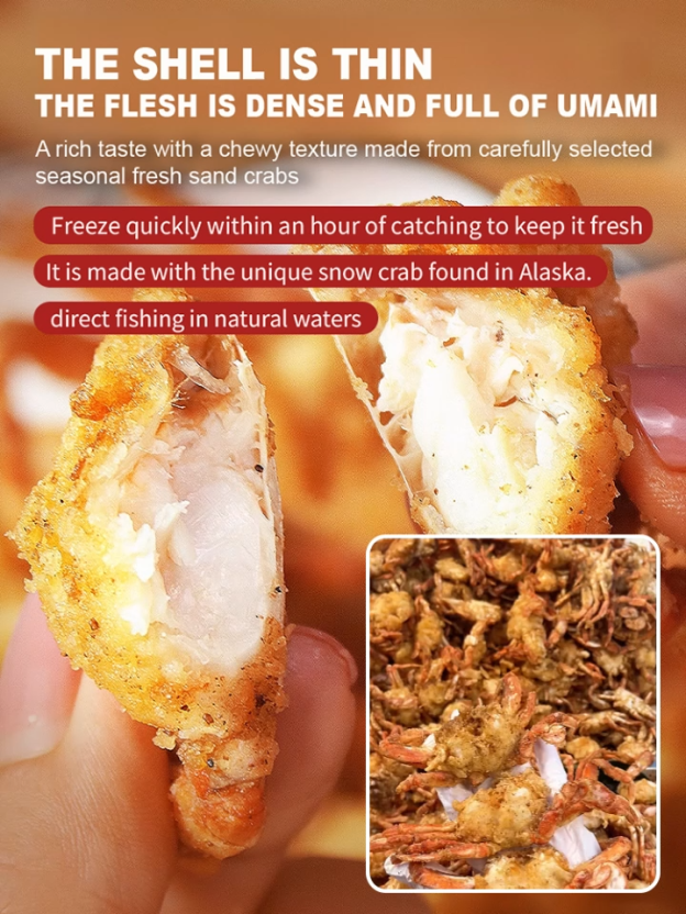 Buy 1 Get 1 Free Alaskan Snow Crab Ready-to-Eat Crispy Crab