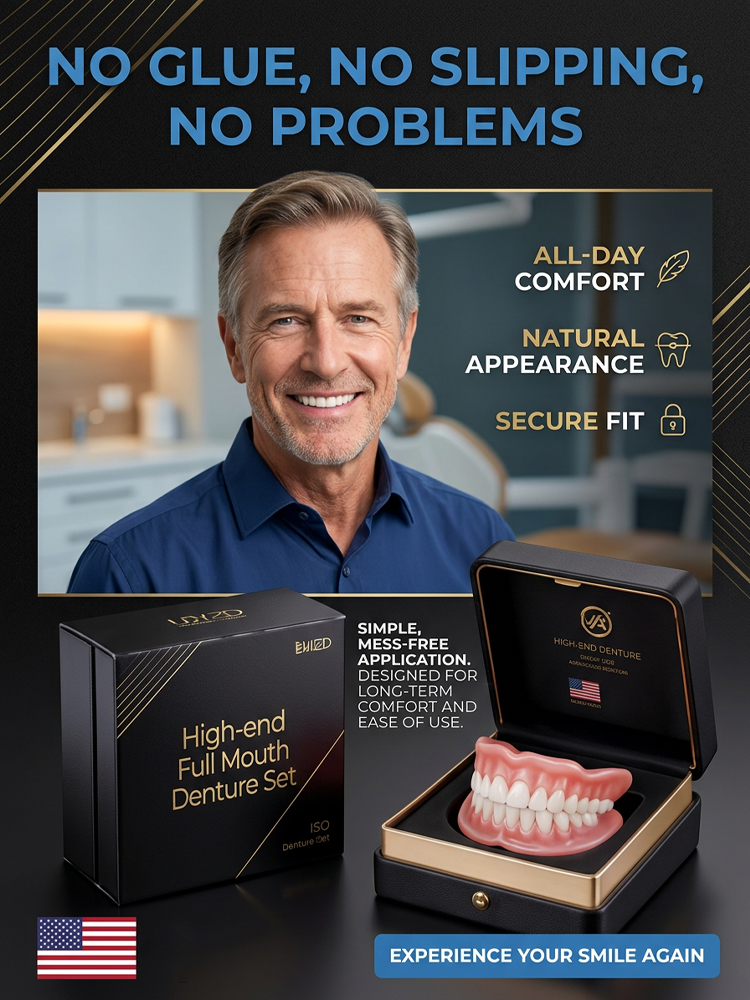High-end custom-made full dentures【High-end quality, everyone who uses it raves about it!】