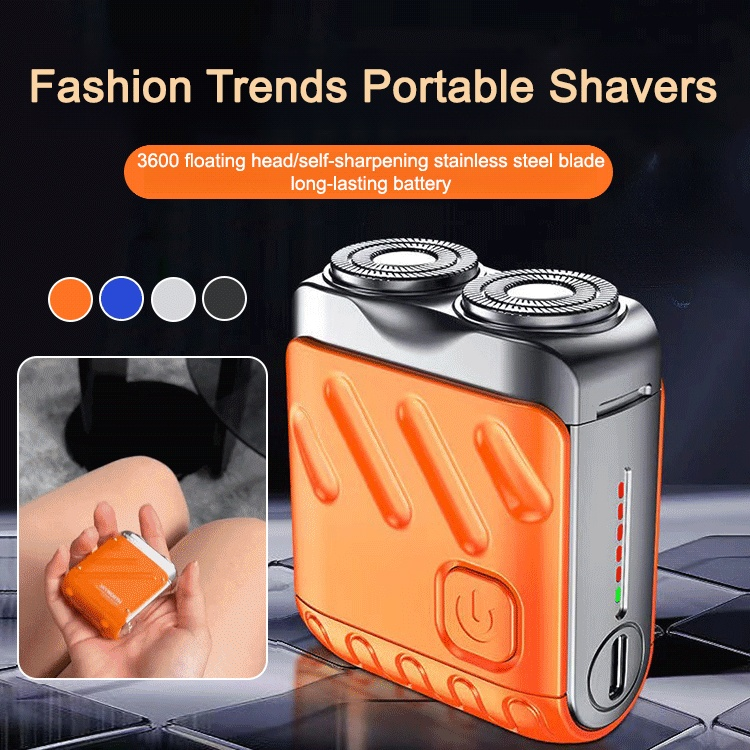 Rotary double ring electric shaver