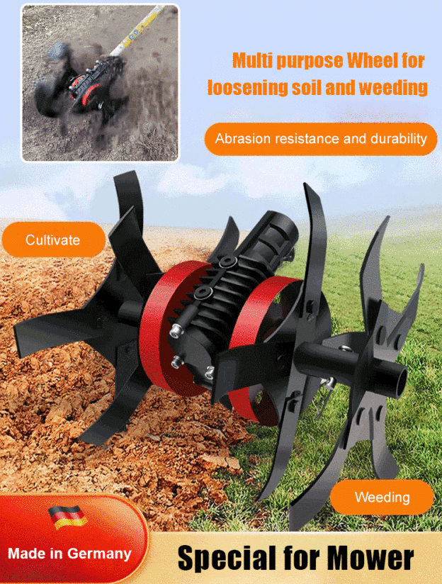 Universal wheel for lawn mowers