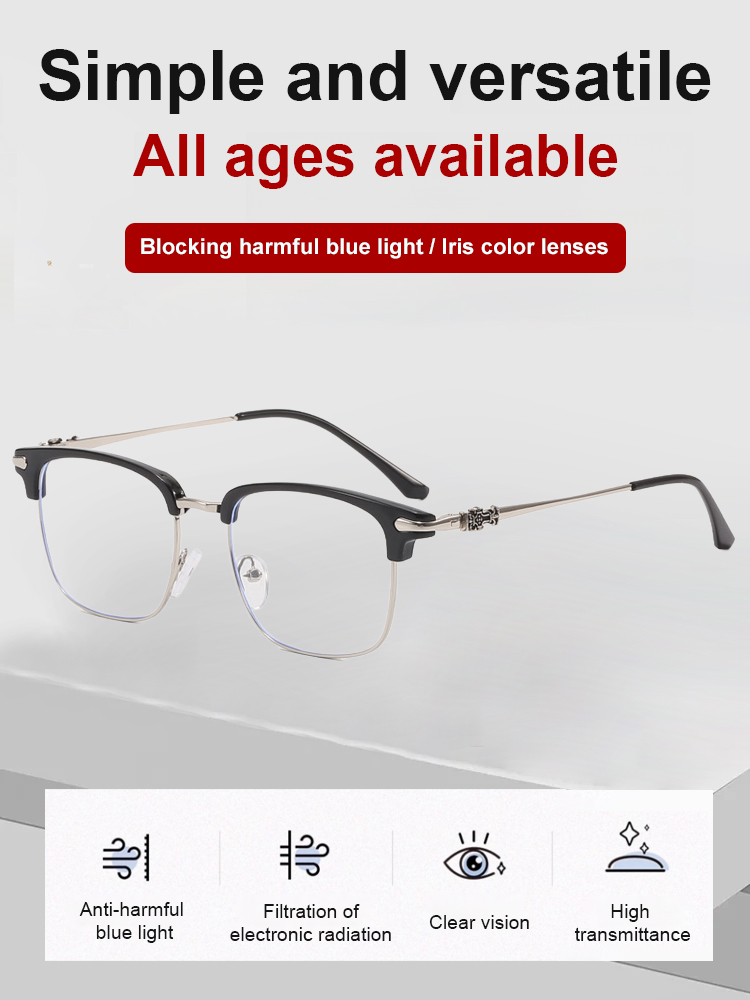Retro fashion anti-blue light glasses【Autofocus, anti-blue light, anti-fatigue!】