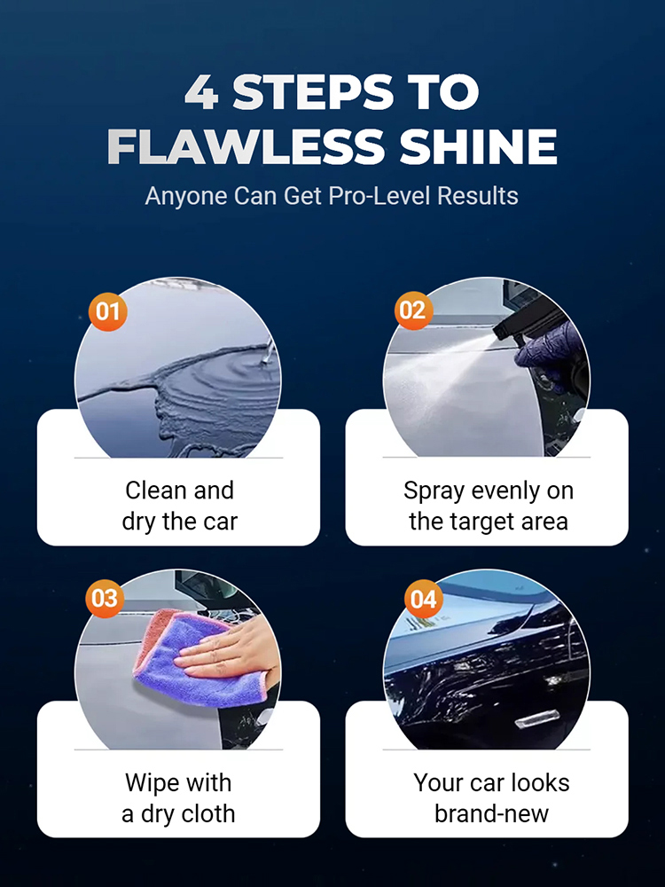 Car renovation, repair, waxing and coating spray【In 3 minutes, your car will look brand new!】