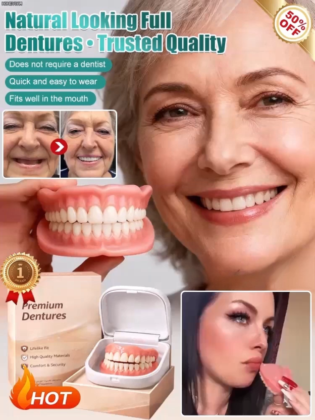 🔥2026 Bestselling Orthodontic Braces🔥[👍Comes with Portable Denture Case👍] ​​Regain Your Smile with Dentures【😍Buy 1 Get 1 Free for a Limited Time😍!】