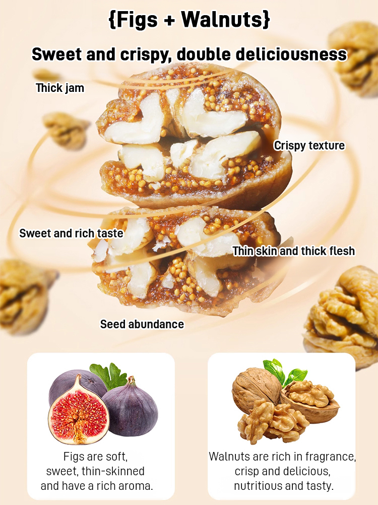 Walnut-Stuffed Dried Figs Snack【Double nutrition for better health!】